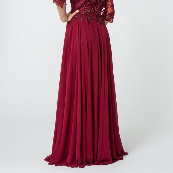 Bateau Neck A-Line Shape Prom Dress GSGL2810 - Picture 4 of 5